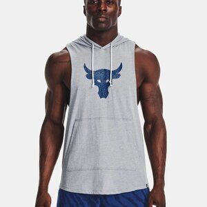 Under Armour Men’s Project Rock BSR Bull Sleeveless Hoodie Gray, Size XL (New)